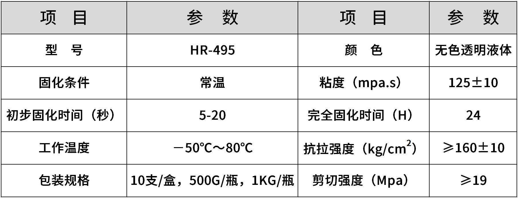 hr-495 粘塑料快干胶